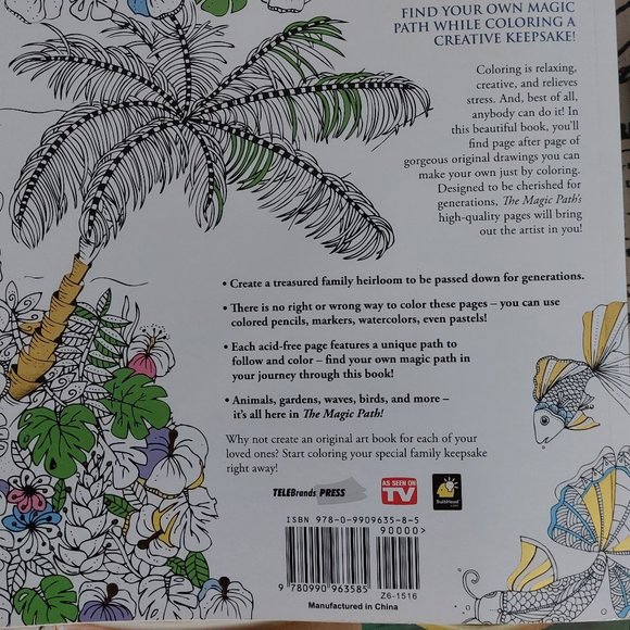 The Magic Path By Colorama VERY SPECIAL COLORING KEEPSAKE - Picture 6 of 6